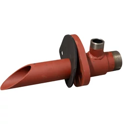 Anyagkivezető DN60 1/2" ovális gumitömítéssel, Estrich Boy DC450/550, 170mm