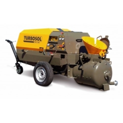TURBOSOL TRANSMAT 27.45 DC, diesel estrich-beton keverő és továbbító Szemnagyság:0-8mm-ig vagy 8-16mm-ig.